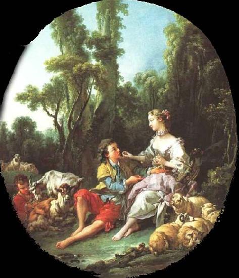 Francois Boucher Are They Thinking About the Grape Germany oil painting art